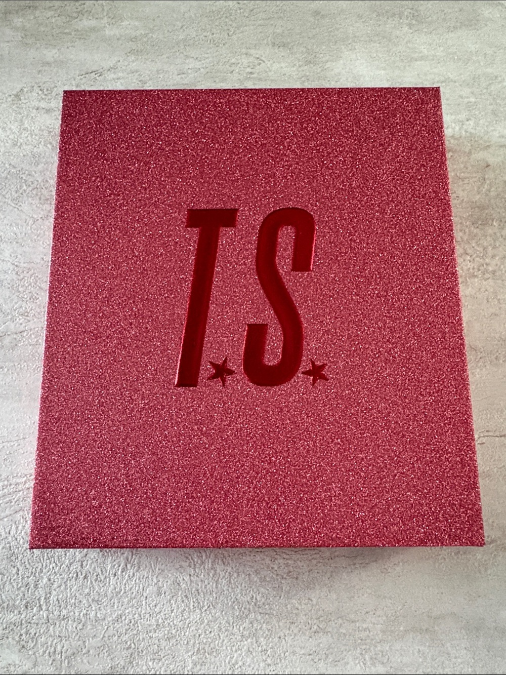 Taylor Swift TLOASG Red Glitter Heart Keychain